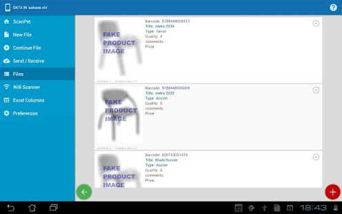 Inventory & Barcode scanner Bildschirmfoto