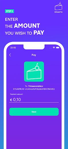STEAKPIE — Scan, Pay, Done Screen 3