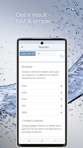 Bürkert resistApp Screen 3