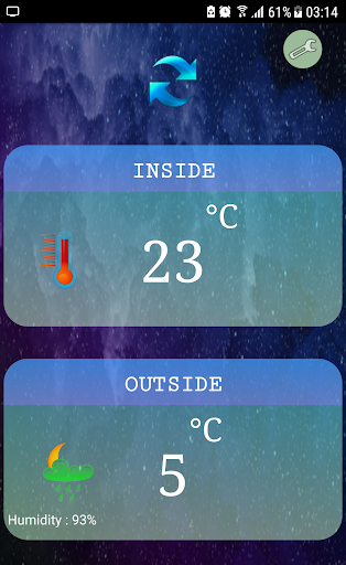 Android application Thermometer screenshort