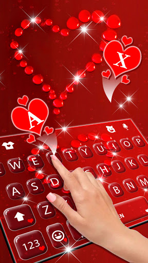 Heart Love Drops Keyboard Back Screen 2