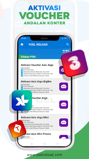 Yoel Reload - isi Pulsa, Kuota Screen 3