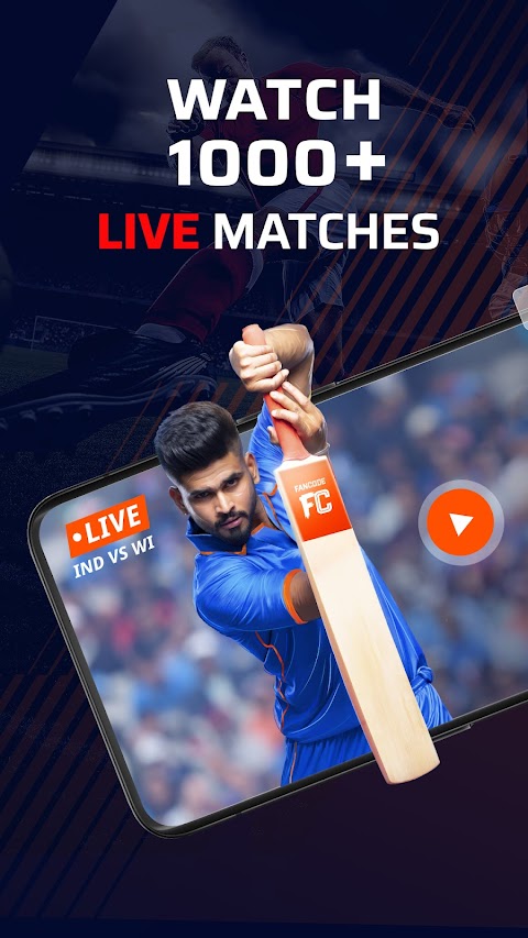 FanCode : Live Cricket & Scoreのおすすめ画像1