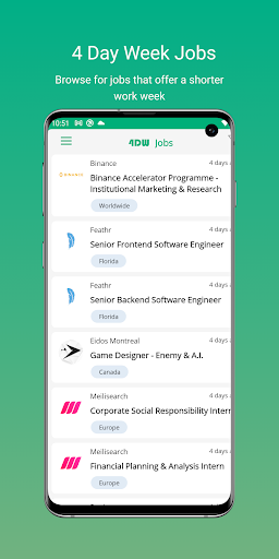 Android application 4 Day Week Jobs screenshort