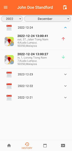 StarTrackMY HRMS Screen 2