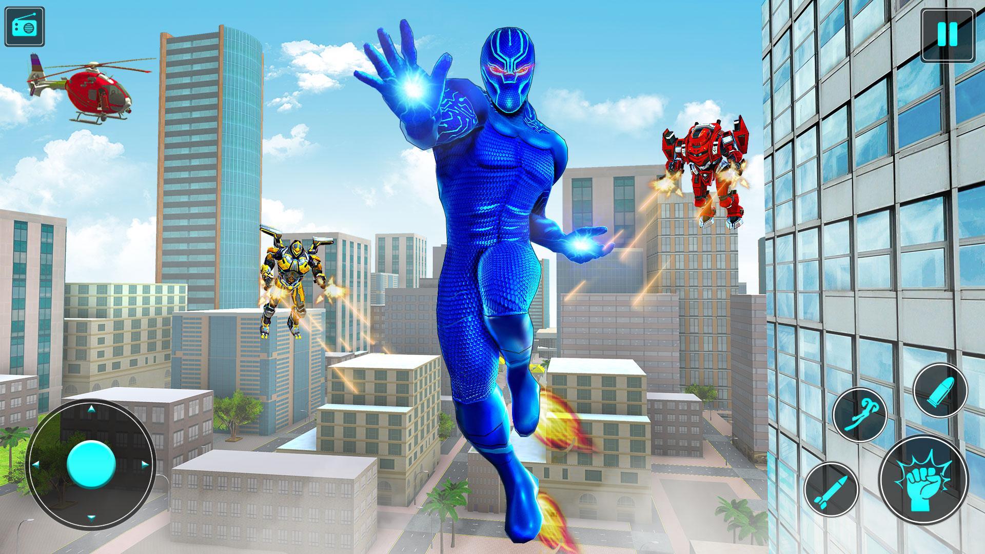 Android application Rope Hero: Spider Hero Game screenshort