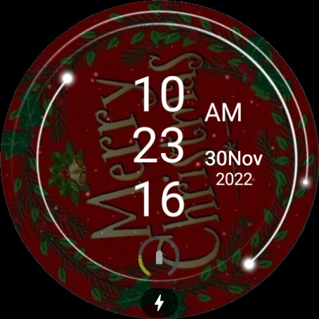 Android application Merry Christmas WatchFace screenshort