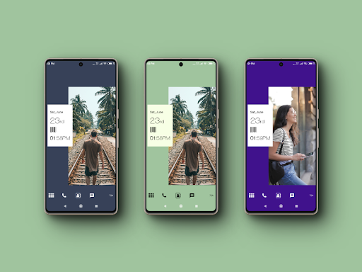 Android application A15 Theme for KLWP screenshort