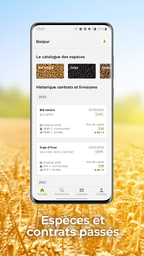 Android application eCot'Agri screenshort