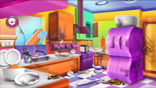 Android application beauty house cleaning game screenshort