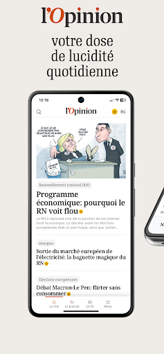 Android application l'Opinion screenshort