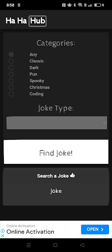 Android application HaHa Hub screenshort