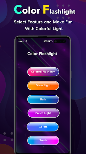 Screenshot of Color Flashlight : Color Torch