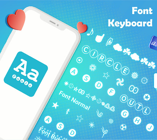 Android application Fonts Keyboard screenshort