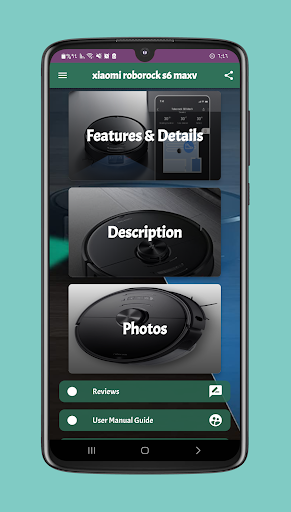 Android application xiaomi roborock s6 maxv guide screenshort