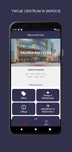 Android application Galeria Bałtycka screenshort