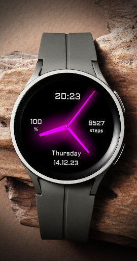 Android application EY11 Pink Glow Watchface screenshort