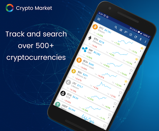 Android application CryptoMarket screenshort