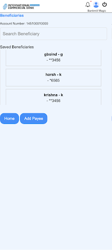 ICB Mobile App Screen 3