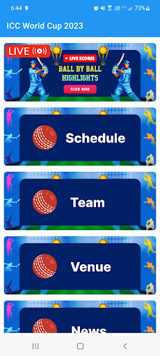 Android application Cricket World Cup 2023 Live TV screenshort