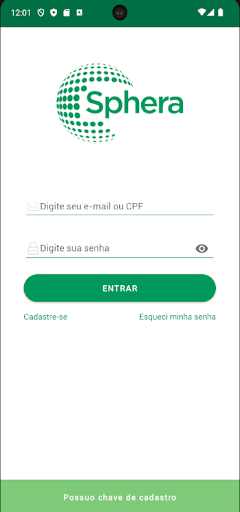Android application Sphera screenshort