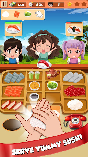 Android application Sushi Restaurant Chef Craze screenshort
