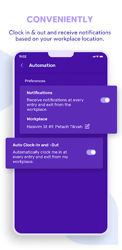 Android application iCount Time screenshort