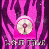 Pink Zebra Theme GO Locker icon
