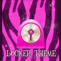 Розовая зебра тему GO Locker