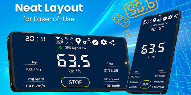 Digital Speedometer - GPS Offline odometer HUD Pro 3.9.4 screenshots 1