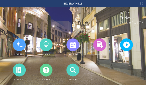 Android application Mobile Beverly Hills - Tablet screenshort