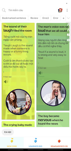 American Words Notebook Screen 2