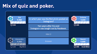 QuizPoker: Quiz and Poker Mix Screenshot