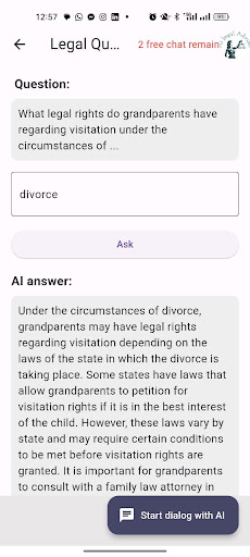 AI Legal Adviser Screen 3