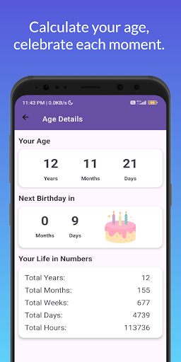 Age Calculator Screen 2