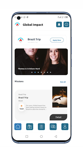 Android application Global Impact screenshort