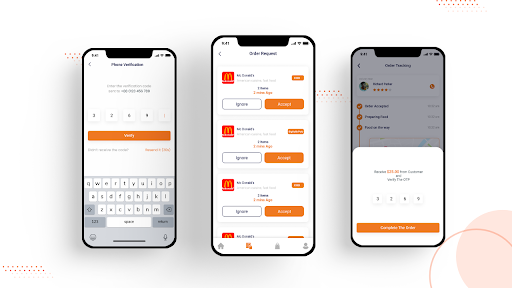 Rider APP - BD Chefs Screen 2