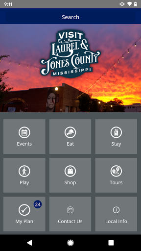 Screenshot of Visit Laurel & Jones County