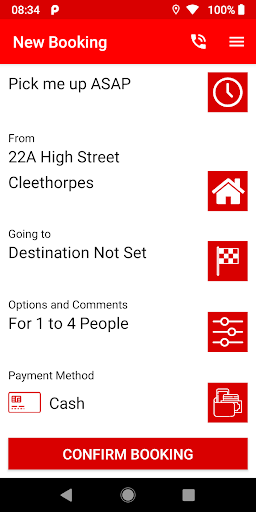 AA Taxis Cleethorpes & Grimsby Screen 2