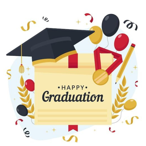happy graduation logo