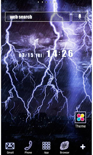 Android application Cool Wallpaper Thunderstorm screenshort