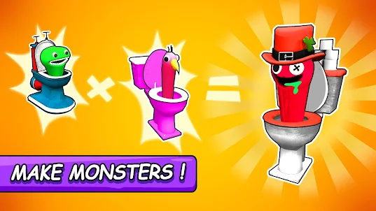 Toilet Monster Merge Battle