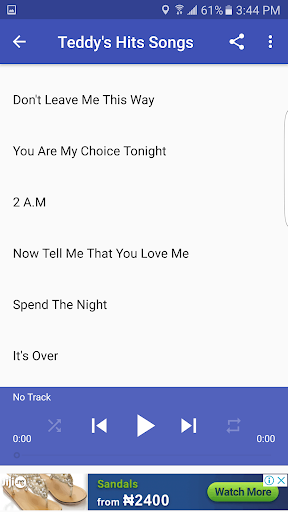 Teddy Pendergrass Songs