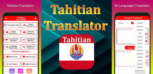 Android application Tahitian Translator screenshort