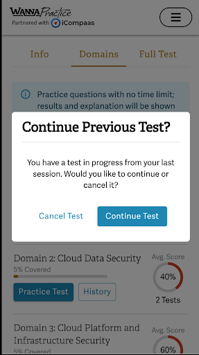 WannaPractice Screen 2