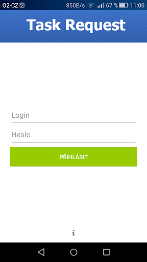 Android application Task Request screenshort