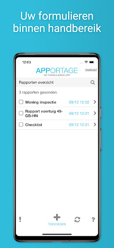 Apportage formulieren Screen 2