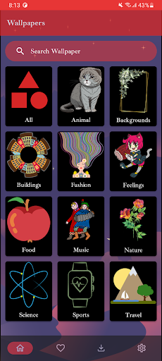 Android application Cute Images: Mobile Wallpapers screenshort