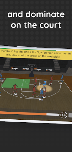 VReps Basketball IQ Trainer Screen 2