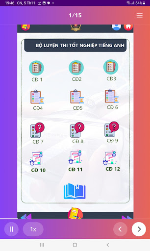 Luyện thi tốt nghiệp tiếng Anh Screen 3